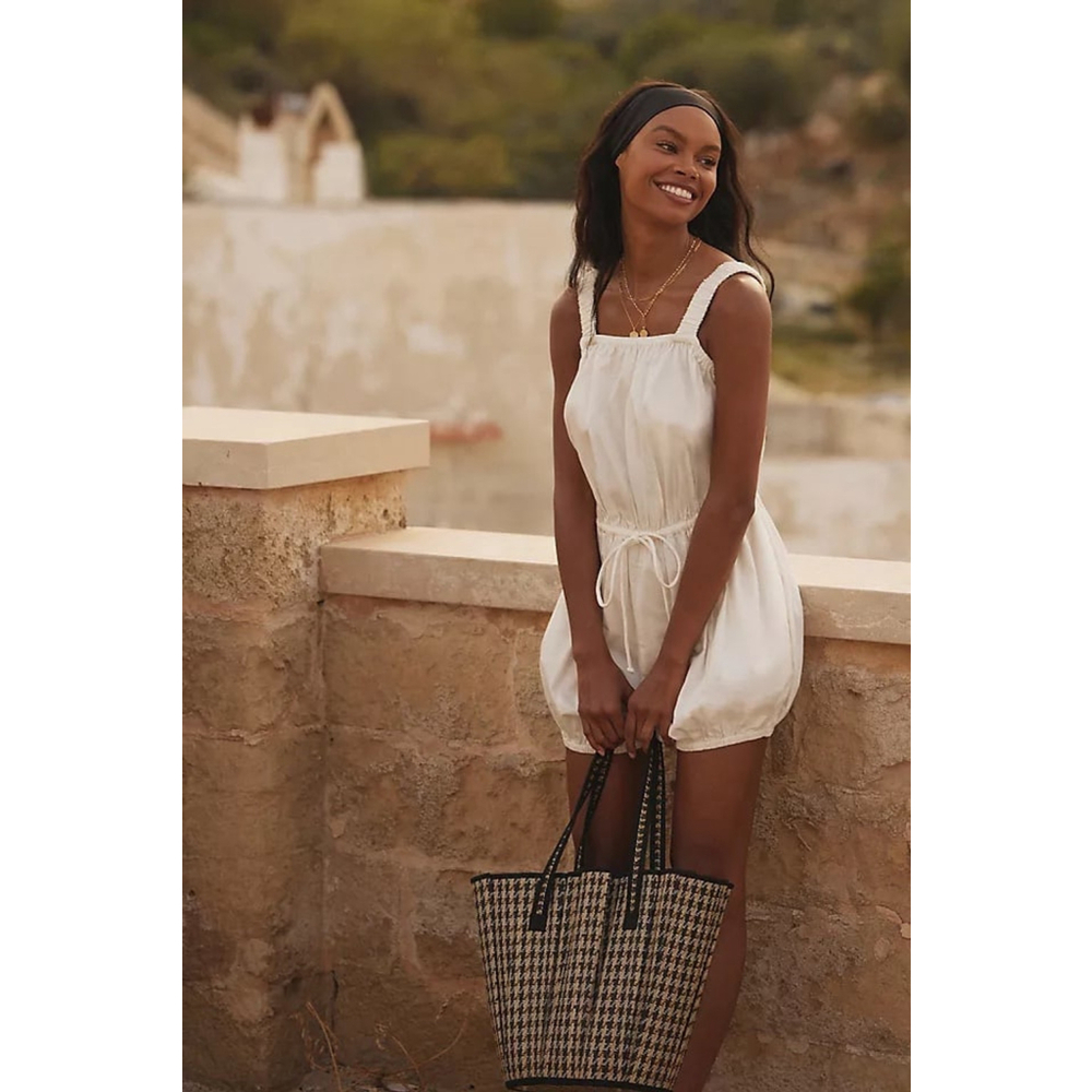 NWT Anthropologie White Bloomer Romper